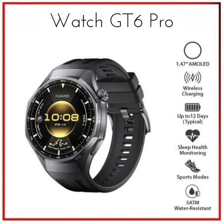 GT 6 Pro Android Smartwatch | Bluetooth Calling & Health Tracking