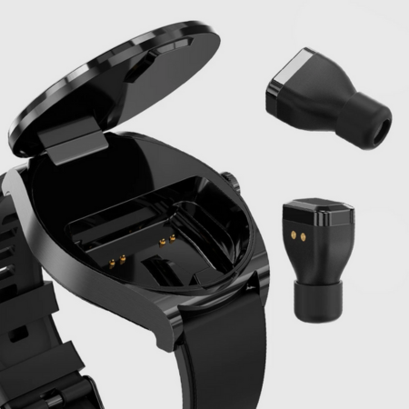 Fashion S9 Men’s Smart Watch – 2-in-1 TWS Earbuds, Bluetooth, Voice Call, Heart Rate Monitor