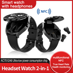 Fashion S9 Men’s Smart Watch – 2-in-1 TWS Earbuds, Bluetooth, Voice Call, Heart Rate Monitor