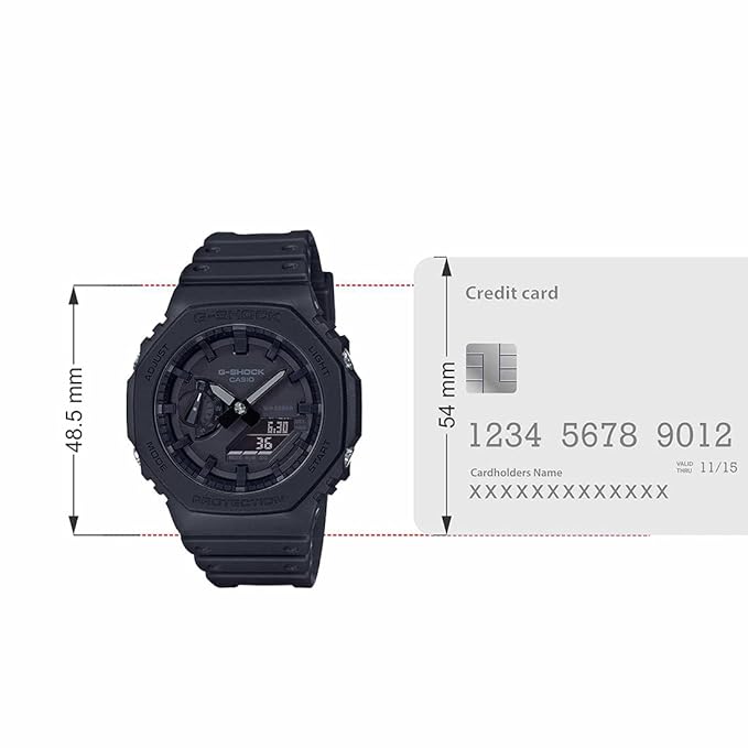 G-Shock Men's Watch – Analog-Digital Dial with Black Resin Strap