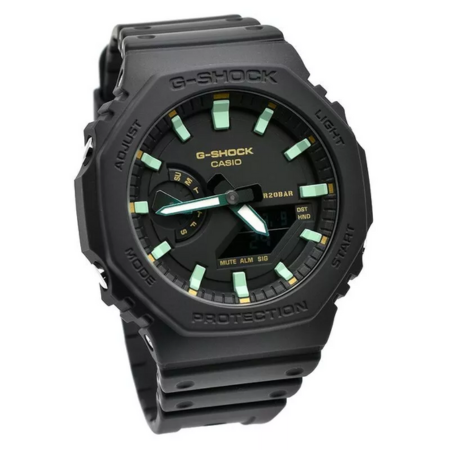 G-Shock Men's Watch – Analog-Digital Dial with Black Resin Strap