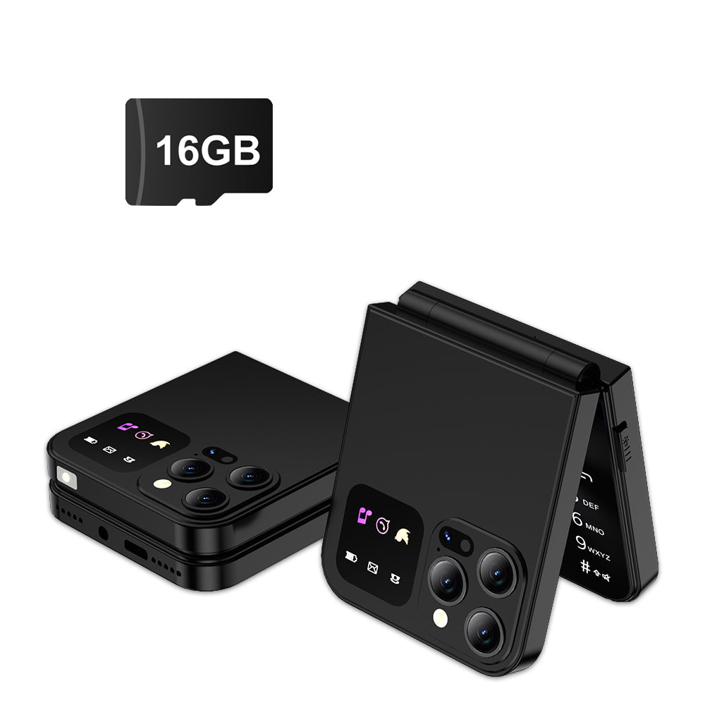 SERVO A50 Pro Flip Phone – Dual SIM GSM with Electric Torch, Foldable Mobile Phone