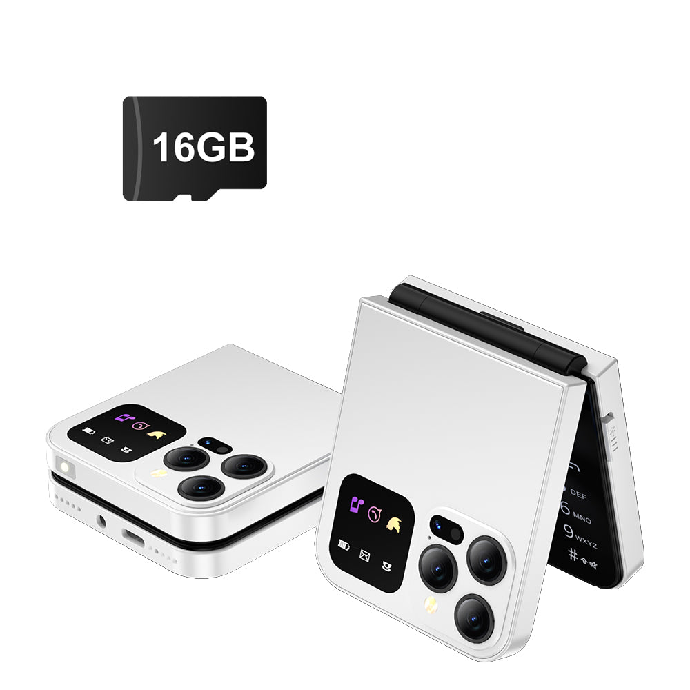 SERVO A50 Pro Flip Phone – Dual SIM GSM with Electric Torch, Foldable Mobile Phone