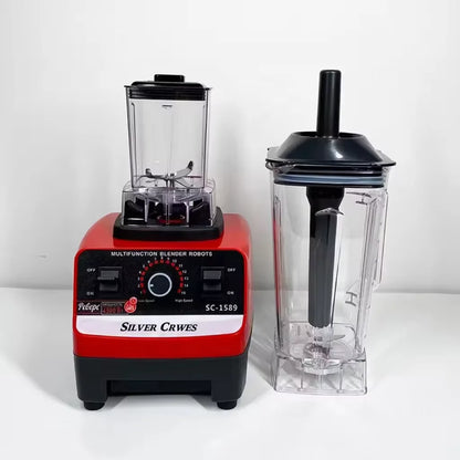 4500W Pure Copper Motor, 2-in-1 Food Processor & Smoothie Mixer