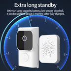 Wireless Doorbell Camera – 1080p HD, Bidirectional Audio, WiFi Video Intercom
