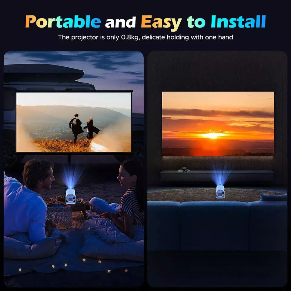 Mini Projector – 4K Support | Smart & Portable Home Theater