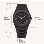 Arabic Style Quartz Men's Black Watch