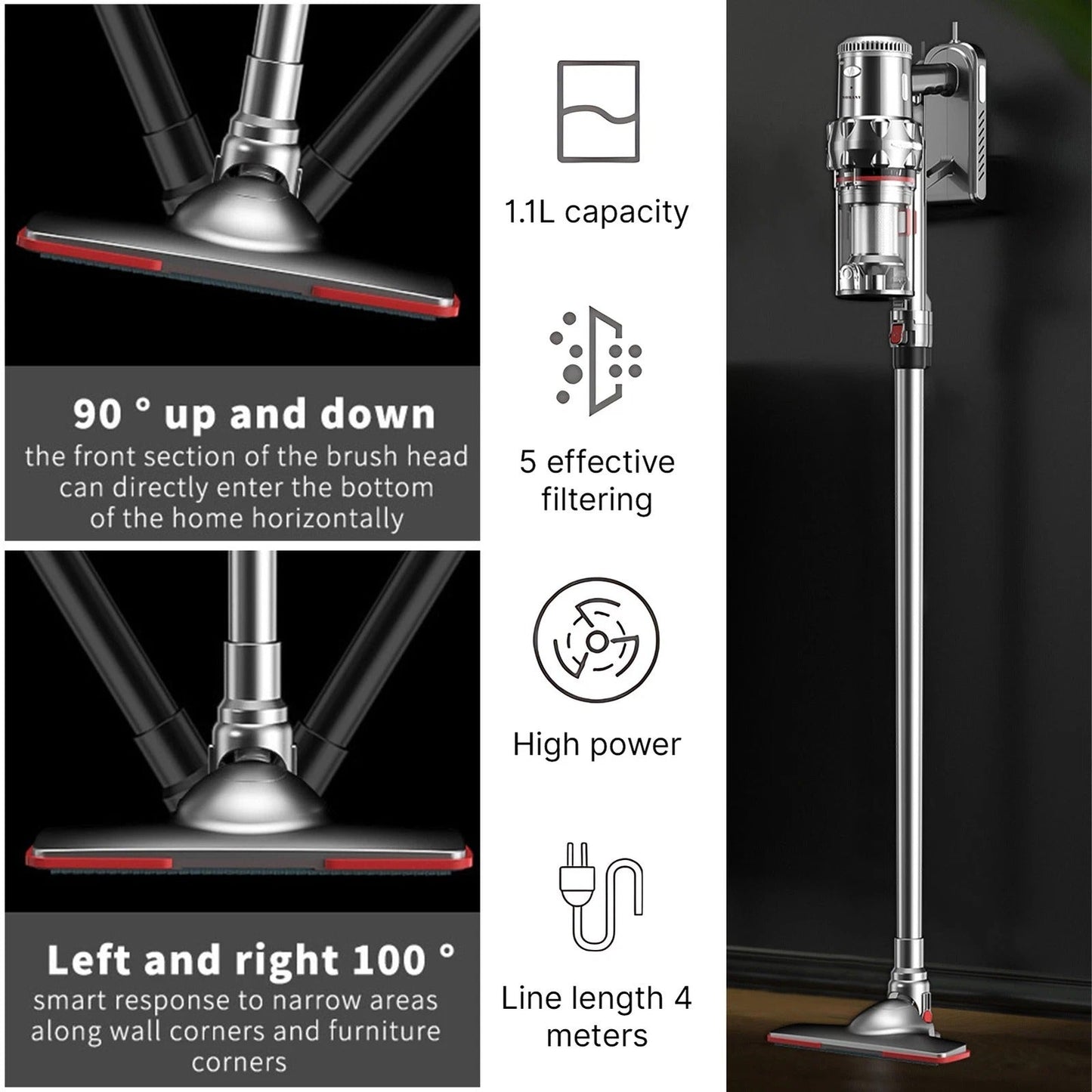 Cordless Handheld Stick Vacuum – Lightweight Power Suction